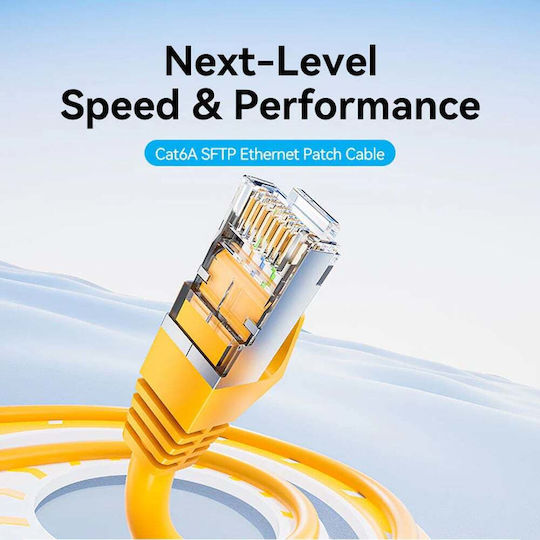 Vention S/FTP Cat.6a (Gigabit) Network Cable Ethernet 1.5m Yellow