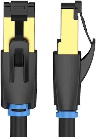Vention S/FTP Cat.8 (40Gbps) Καλώδιο Δικτύου Ethernet 1m Μαύρο