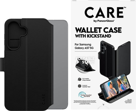 PanzerGlass Leder Brieftasche Schwarz (Galaxy A57)