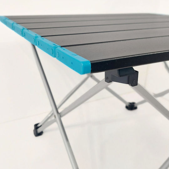 Folding Aluminum Camping Table Folding 41x34x29cm Blue