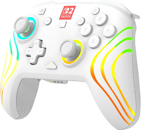 Turtle Beach Afterglow Wave Gamepad Wireless pentru Switch 2 Alb