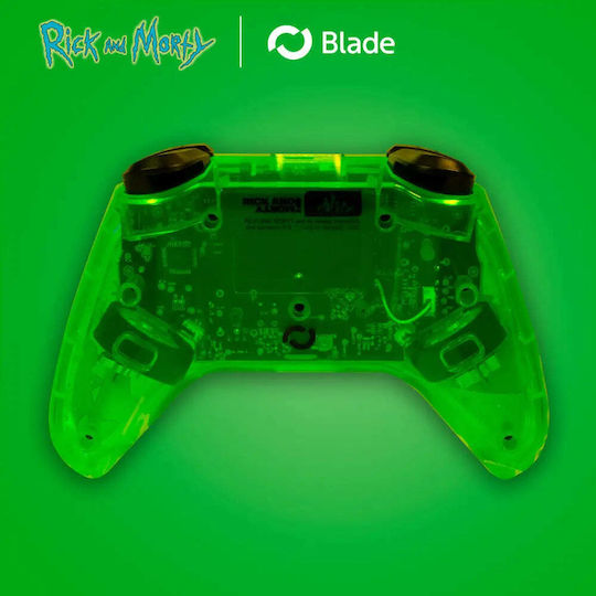 Blade Rick and Morty Ασύρματο Gamepad για Switch Πράσινο