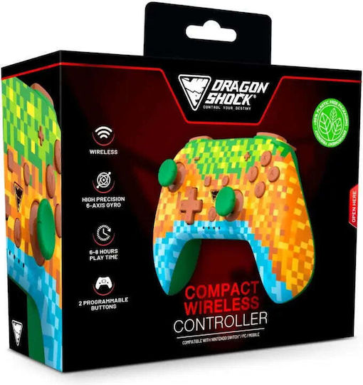 Dragonshock MINECRAFT2 Безжичен Геймпад За Switch Многоцветен