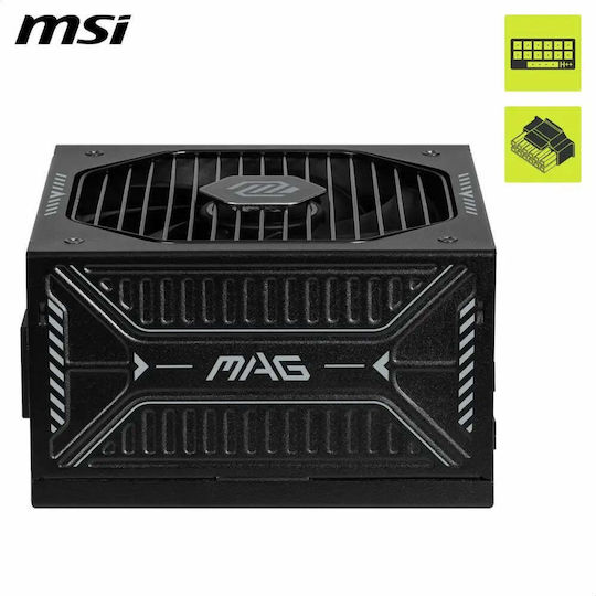 MSI MAG A1000GLS PCIE5 1000W Black Computer Power Supply Full Modular 80 Plus Gold