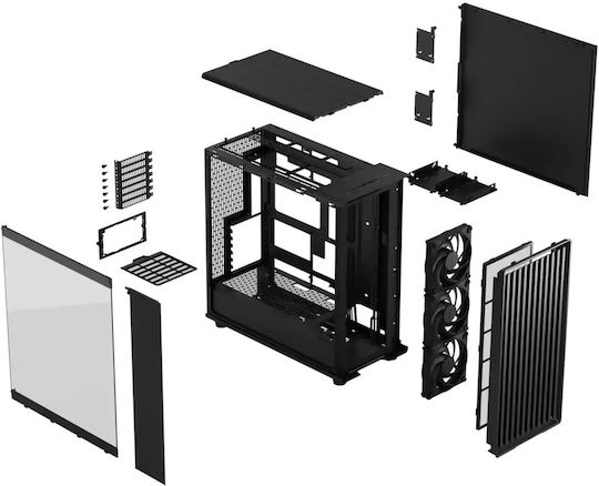 Fractal Design North XL Momentum Edition Gaming Midi Tower Κουτί Υπολογιστή με Πλαϊνό Παράθυρο Μαύρο