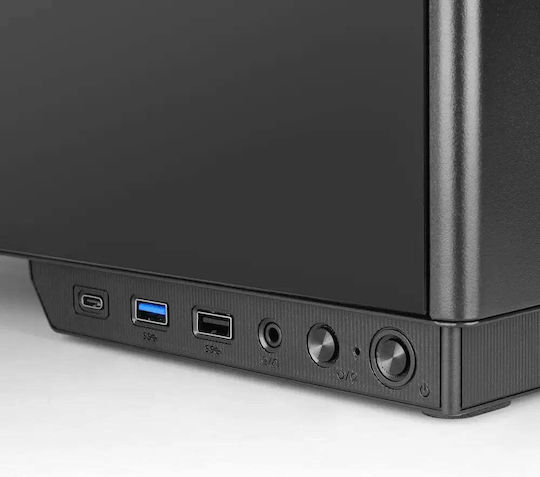 Tacens 2SAGITTA20 Gaming Midi-Turm Computergehäuse mit Seitenfenster Schwarz