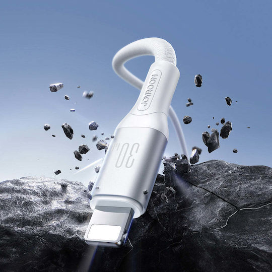 Joyroom S-A28 Flash USB-C to Lightning Cable 30W White 1m