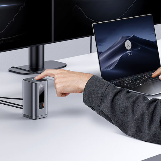 Baseus Spacemate Series USB-C Docking Station με HDMI/DisplayPort 4K Γκρι