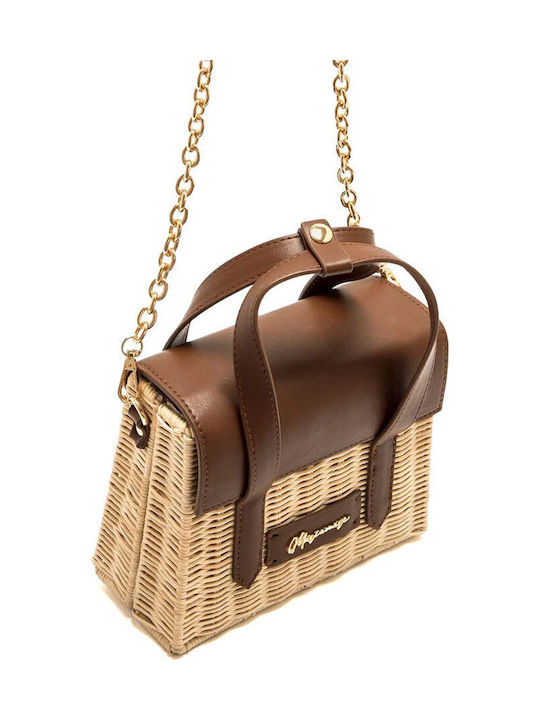 Straw Brown Women's Shoulder Bag
