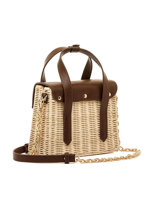 Straw Brown Women's Shoulder Bag