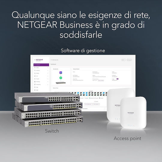 NetGear GS308LP Unmanaged L2 PoE+ Switch με 8 Θύρες Gigabit (1Gbps) Ethernet