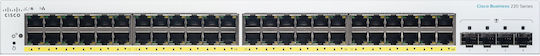 Cisco CBS220-48P-4G Managed L2 PoE+ Switch with 48 Gigabit (1Gbps) Ethernet Ports and 4 SFP Ports