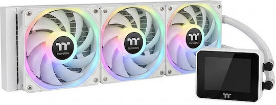 Thermaltake MAGCurve 360 Ultra Water Cooling System AIO CPU with 3 Fans 120mm and ARGB Lighting White