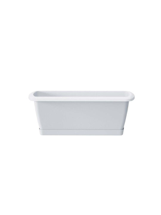 Plastic Flower Pot White 59x59cm