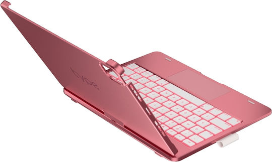 Supero Tablet Hülle Typecase Flexbook Touch Tastatur Ipad Air 11" M2 2024 M3 2025 M4 2026 Rosa