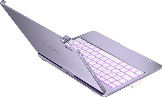 Supero Tablet Hülle Typecase Flexbook Touch Tastatur Ipad Air 11" M2 2024 M3 2025 M4 2026 Helllila
