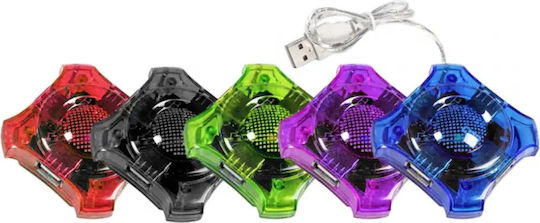 Esperanza EA150 4-Port USB 2.0 Hub with USB-A Connection