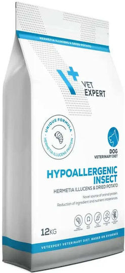 VetExpert Veterinary Diet Dog Hypoallergenic Insect 12kg Ξηρά Τροφή Σκύλων χωρίς Σιτηρά με Πατάτες
