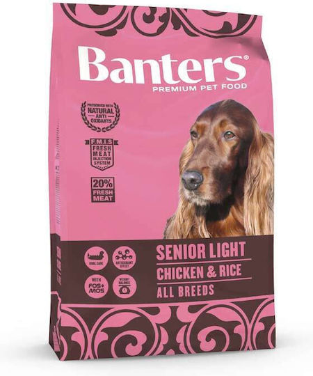 Banters Senior Light 3kg Dry Food for Senior Dogs with Chicken and Rice