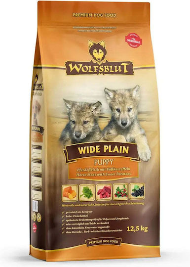 Wolfsblut Wide Plain 12.5kg Dry Food Grain-Free for Puppies with Rabbit, Rabbit and Potatoes