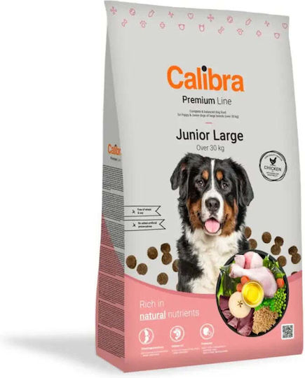 Calibra Premium Junior Large 12kg Dry Food for Large Breed Puppies with Poultry