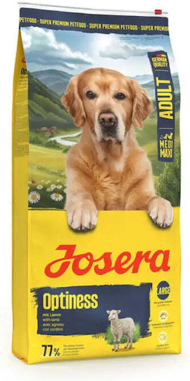 Optiness 12.5kg Dry Food Grain-Free for Adult Medium & Large Breed Dogs with Lamb, Rice, Poultry and Potatoes