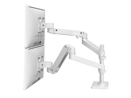 Ergotron LX Pro Dual Βάση Γραφείου για 2 Οθόνες με Βραχίονα Λευκή