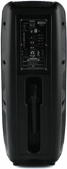 Andowl Karaoke Speaker With Wired Microphone And Lighting Effects Q-T53 Q-T53 Black
