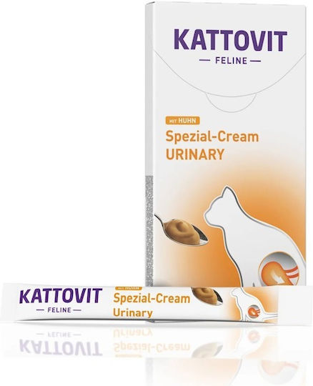 Kattovit Urinary Cream Cat Treats with Chicken for Adult Cats 15gr