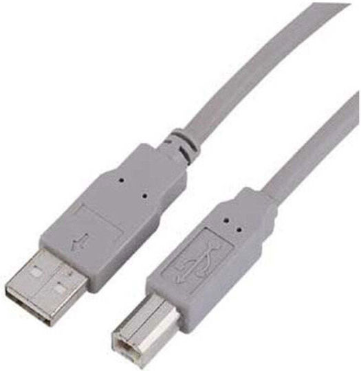 HAMA USB 2.0 Kabel USB-A-Stecker - USB-B-Stecker Grau 5m 00029195