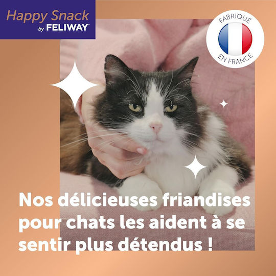 Happy Snack By Feliway – Lachs 24x15g Katzenleckerlis & Snacks