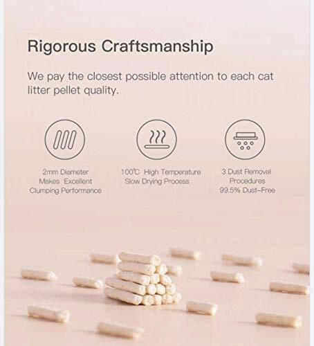 Cature Natural Tofu Clumping Cat Litter Cat Pellet Tofu with Scent Green Tea 6lt