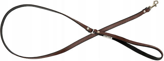 Leather Dog Leash Brown Black M-l 20mm/120cm