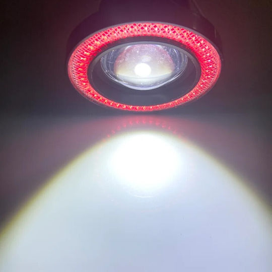 Σετ Προβολάκια Αυτοκινήτου Led Angel Eyes Κόκκινα Υψηλή Απόδοση Universal Tc-422