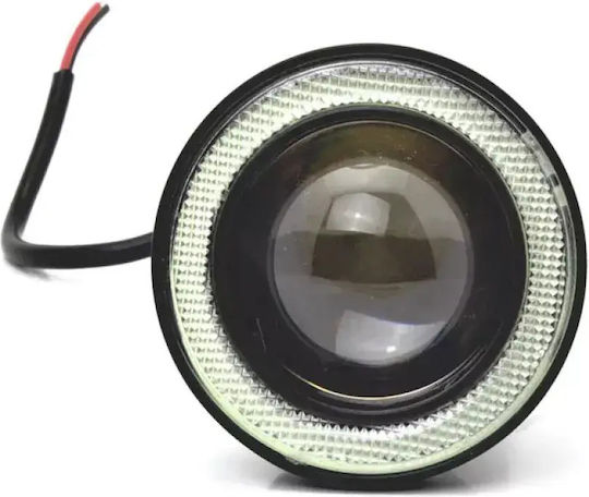 Set Motorrad-Scheinwerfer Led Angel Eyes Blau Hohe Leistung Universal Tc-423