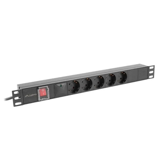 Lanberg Ракла Мултифункционално Гнездо Rack PDU-05F-0200-BK 1 Брой