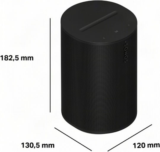 Sonos Era 100 SL Αυτοενισχυόμενο Ηχείο με Wi-Fi & Bluetooth (Τεμάχιο) Μαύρο
