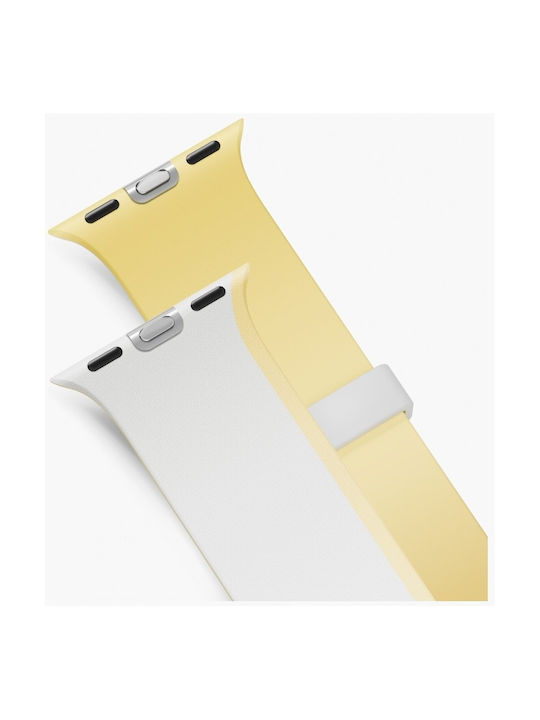Uniq Watch Band Revix Iv Premium Apple Watch 42 41 40mm Edition Reversible Magnetic White-yellow
