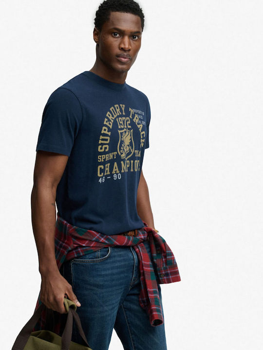 Sportliches T-Shirt Dunkelblau