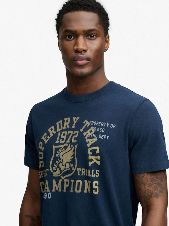 Sportliches T-Shirt Dunkelblau