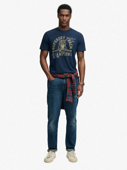Sportliches T-Shirt Dunkelblau