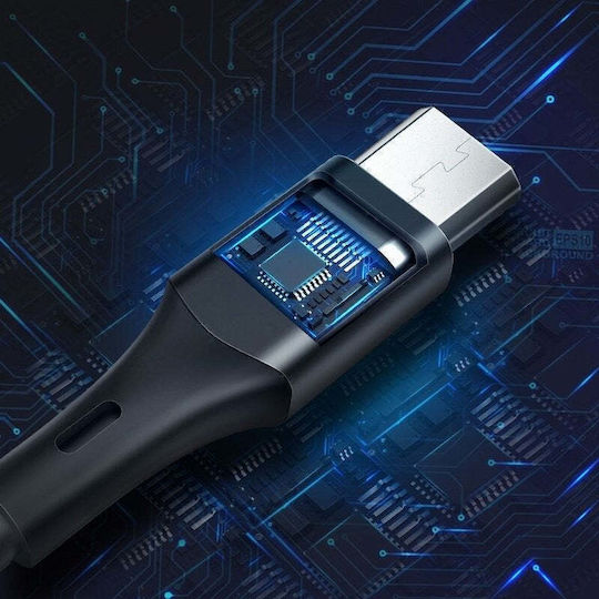 BlitzWolf Редовна USB 2.0 до микро USB кабел Черен 1м (BW-MC13) 1бр