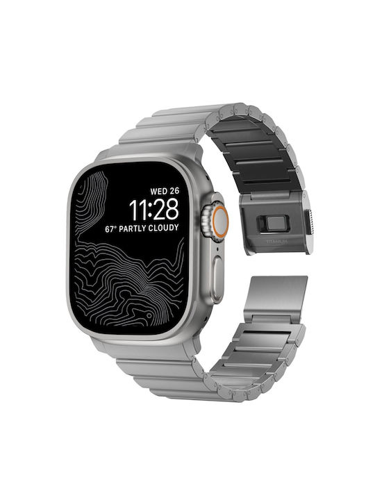 Titanium Кайшка Натурален Apple Watch Ultra 46mm