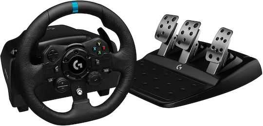 Logitech G923 + G29 Shifter Volan cu Schimbător de Viteze și Pedale pentru PC / XBOX One / Xbox Seria X/S cu 900° Grade de Rotire