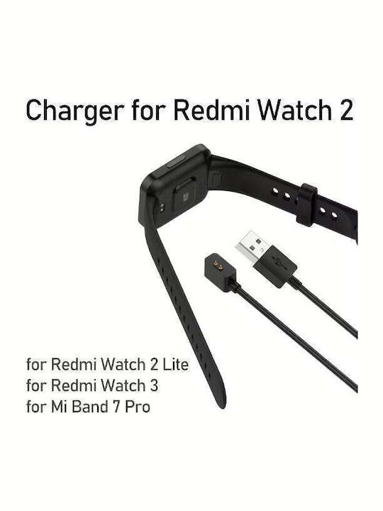 Charging Cable Charger Redmi 3 Mi Band 7 Pro Redmi Watch 2 Redmi Watch 2 Lite Black 1m