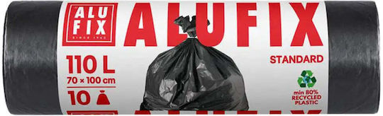 Alufix Σακούλες Απορριμάτων Χωρητικότητας 110lt 10τμχ Μαύρες