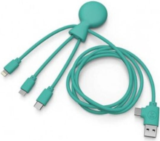 Xoopar Mr.bio Braided USB to Lightning / Type-C 1m Cable