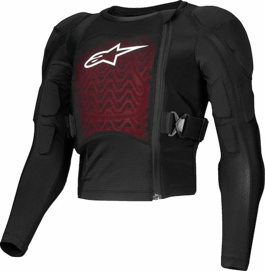Alpinestars Bionic Plasma LT CE-Schutzstufe 1 Kinder Schutzjacke Motocross Schwarz Farbe