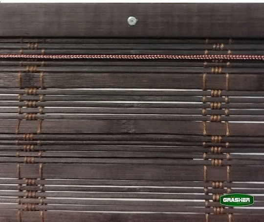 Grasher Bamboo Shading Blind In Brown Colour W180xH180cm