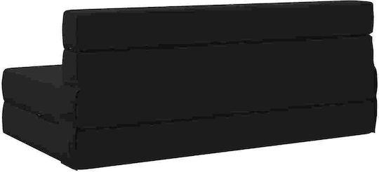 Canapea Fotoliu Puf Polimorf Negru 203x152x15cm